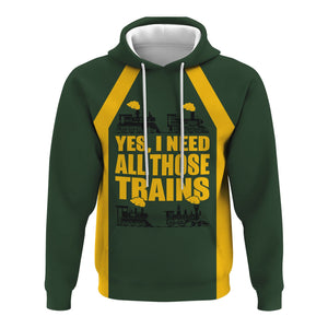 Railspirit Custom Name New York, New Haven and Hartford Railroad Hoodie Yes I Need All Those Train New Haven Railroad Printed Zip Hoodie