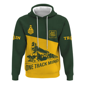 Railspirit Custom Name New York, New Haven and Hartford Railroad Hoodie One Track Mind New Haven Railroad Printed Zip Hoodie