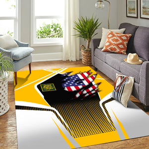 Railspirit Personalized New York, New Haven and Hartford Railroad Area Rug American Eagle Vintage Train New Haven Railroad Rug