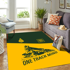 Railspirit Personalized New York, New Haven and Hartford Railroad Area Rug One Track Mind New Haven Railroad Train Rug Gift Idea For Train Lover