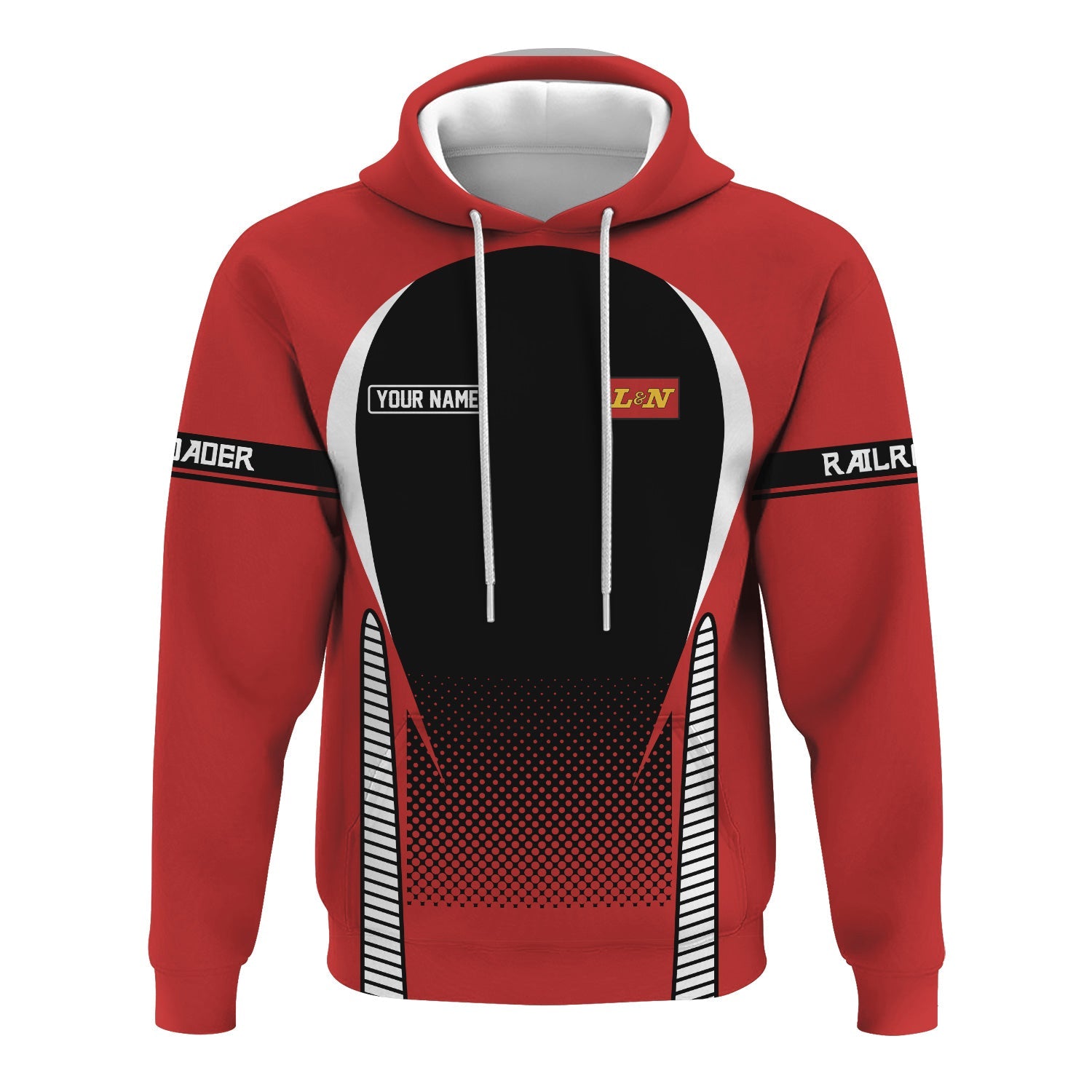 Railspirit Personalized Louisville and Nashville Railroad Hoodie Stress Is Caused By Not Having Enough Trains L&N  Zip Up Hoodie