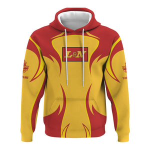 Railspirit Personalized Louisville and Nashville Railroad Hoodie Distinctive Flame Style L&N Zip Up Hoodie For Steam Engine Addict