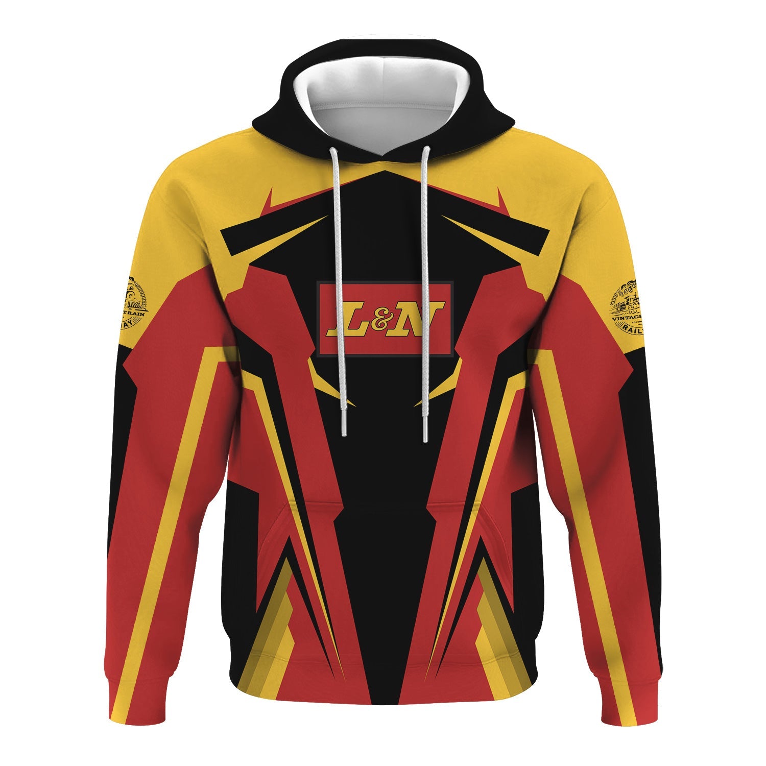 Railspirit Personalized Louisville and Nashville Railroad Hoodie Strong Line Style L&N Train Hoodie Gift Idea For Train Lover