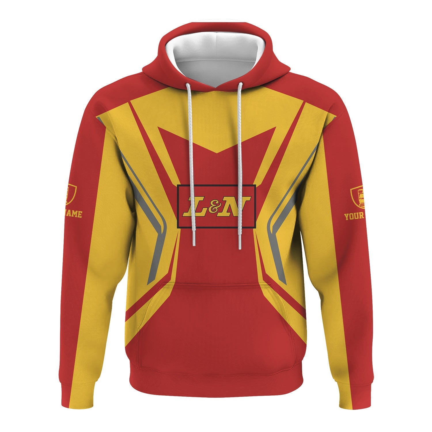 Railspirit Personalized Louisville and Nashville Railroad Hoodie Unique Style with Custom Job L&N Train Zip Up Hoodie