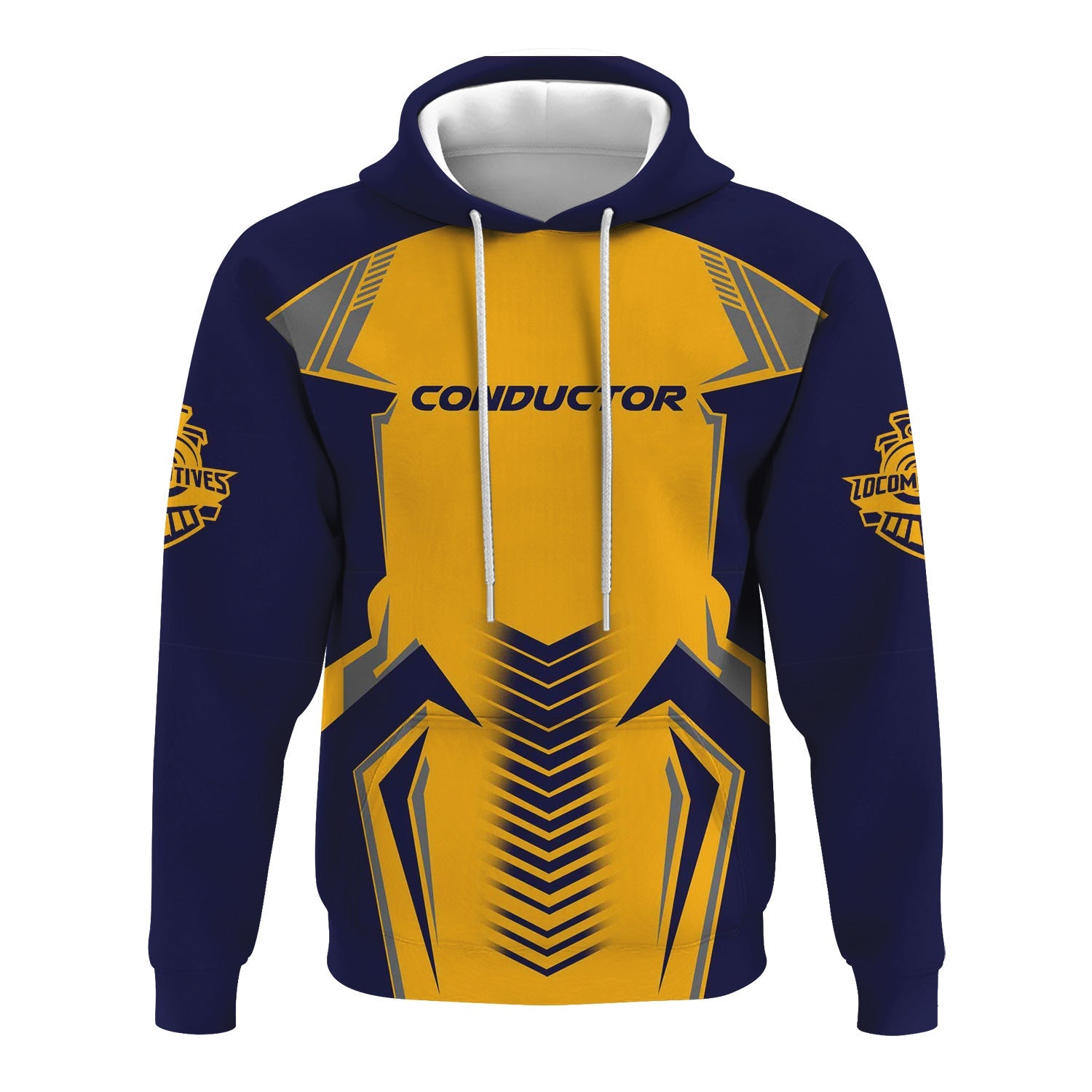 Railspirit Personalized Chesapeake and Ohio Railway Hoodie Standout Style with Custom Position C&O Train Zip Up Hoodie