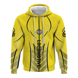 Railspirit Personalized Clinchfield Railroad Hoodie Striking Line Style Train Zip Up Hoodie For Locomotive Lovers