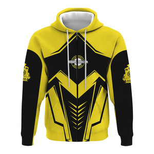 Railspirit Personalized Clinchfield Railroad Hoodie Railway Trainspotter Style Zip Up Hoodie Gift Idea For Foamers