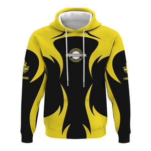 Railspirit Personalized Clinchfield Railroad Hoodie Distinctive Flame Style Zip Up Hoodie For Steam Engine Addict