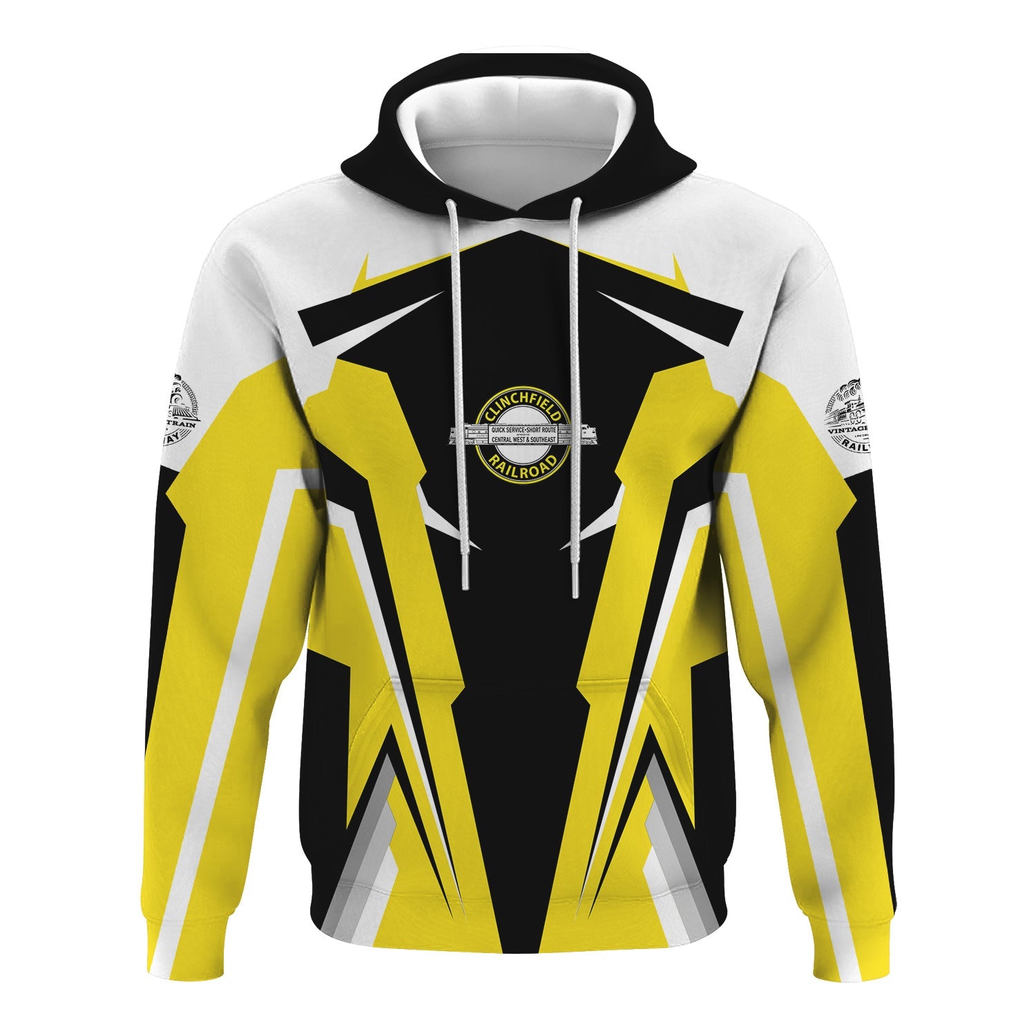 Railspirit Personalized Clinchfield Railroad Hoodie Strong Line Style Train Hoodie Gift Idea For Train Lover