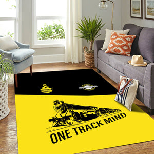 Railspirit Personalized Clinchfield Railroad Area Rug One Track Mind Train Rug Gift Idea For Train Lover