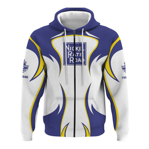 Railspirit Personalized New York, Chicago and St. Louis Railroad Hoodie Distinctive Flame Style Zip Up Hoodie For Steam Engine Addict