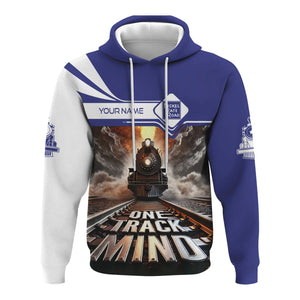 Railspirit Personalized New York, Chicago and St. Louis Railroad Hoodie One Track Mind Nickel Plate Road Train Printed ZIp Up Hoodie