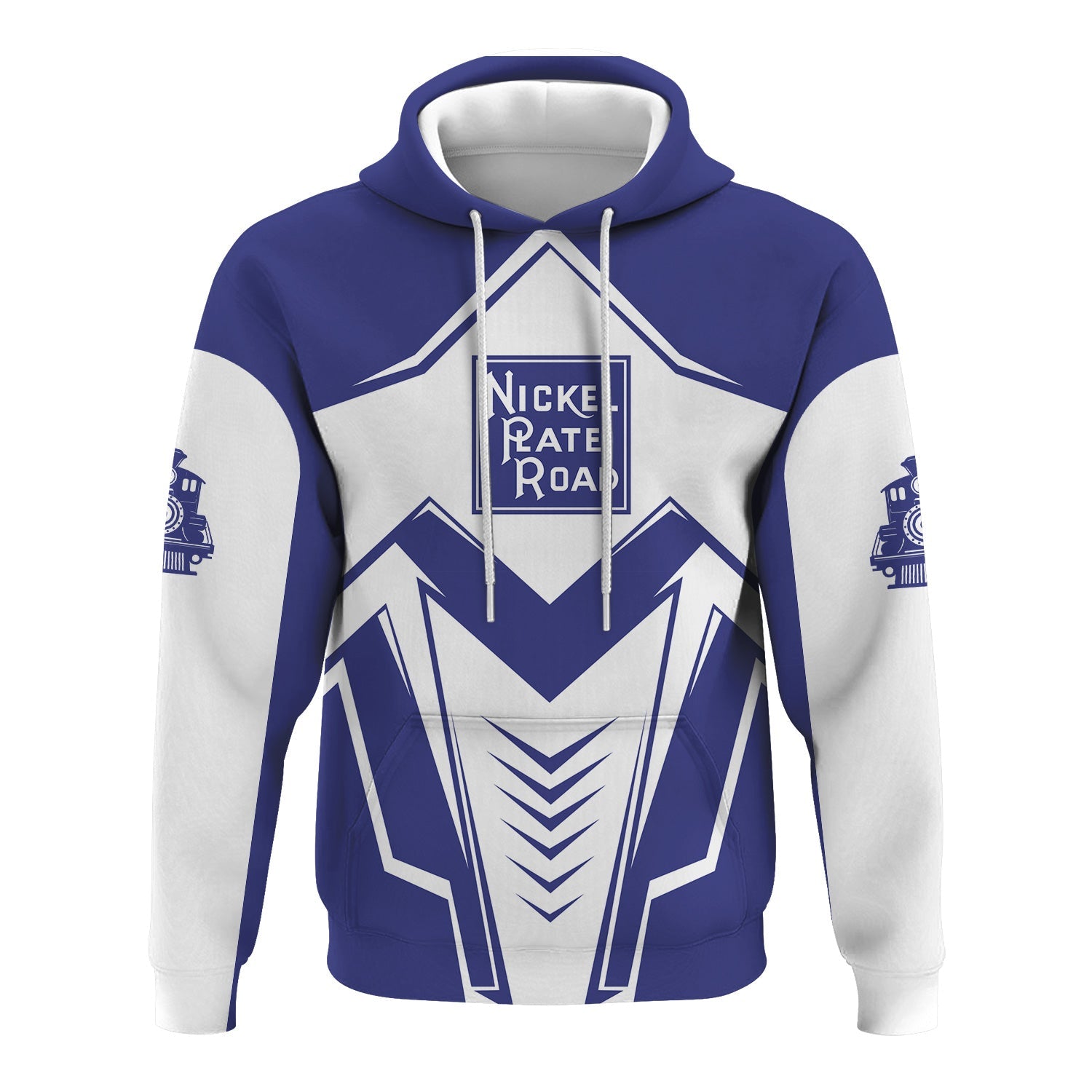 Railspirit Personalized New York, Chicago and St. Louis Railroad Hoodie Railway Trainspotter Style Nickel Plate Road Zip Up Hoodie Gift For Foamers