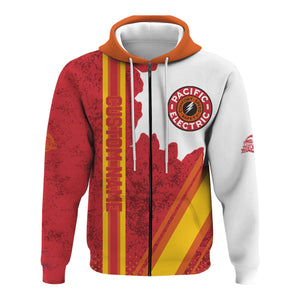 Railspirit Personalized Pacific Electric Railroad Hoodie All Over Printed Unisex Zip Up Hoodie