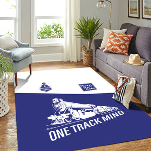 Railspirit Personalized New York, Chicago and St. Louis Railroad Area Rug One Track Mind Nickel Plate Road Train Rug Gift Idea For Train Lover