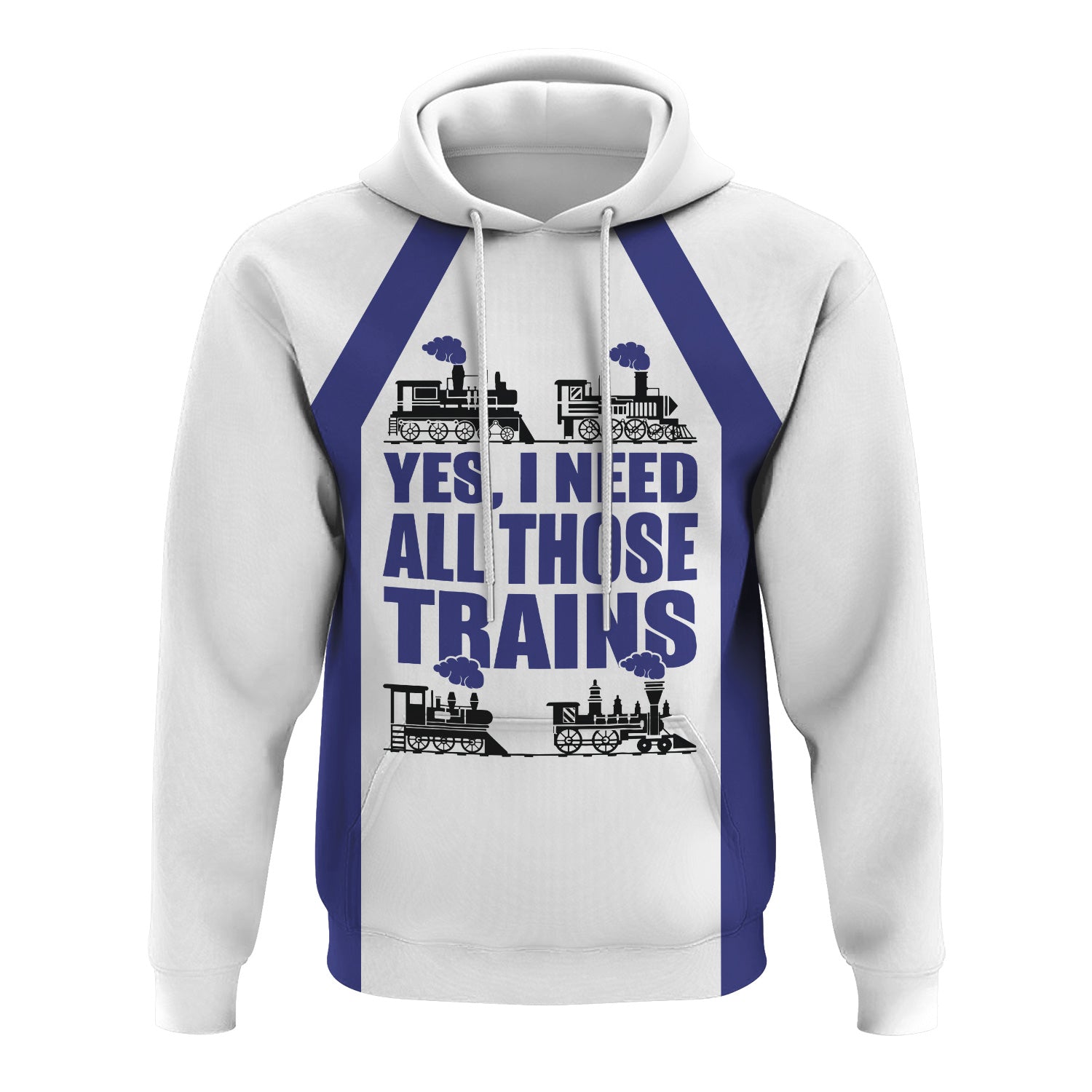 Railspirit Custom Name New York, Chicago and St. Louis Railroad Hoodie Yes I Need All Those Train Nickel Plate Road Printed Zip Hoodie