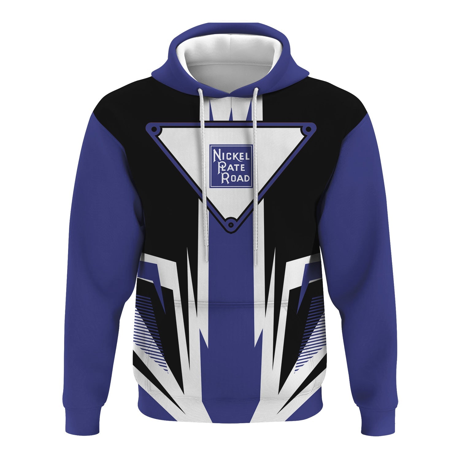Railspirit New York, Chicago and St. Louis Railroad Hoodie Bold Graphic Style Nickel Plate Road All Over Printed Zip Up Hoodie