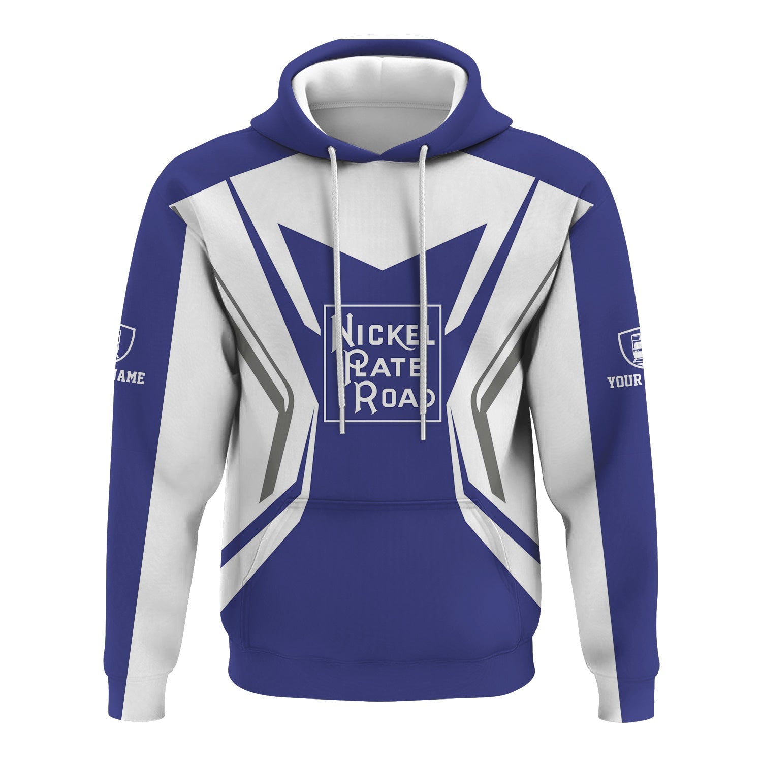 Railspirit Personalized New York, Chicago and St. Louis Railroad Hoodie Unique Style with Custom Job Nickel Plate Road Train Zip Up Hoodie