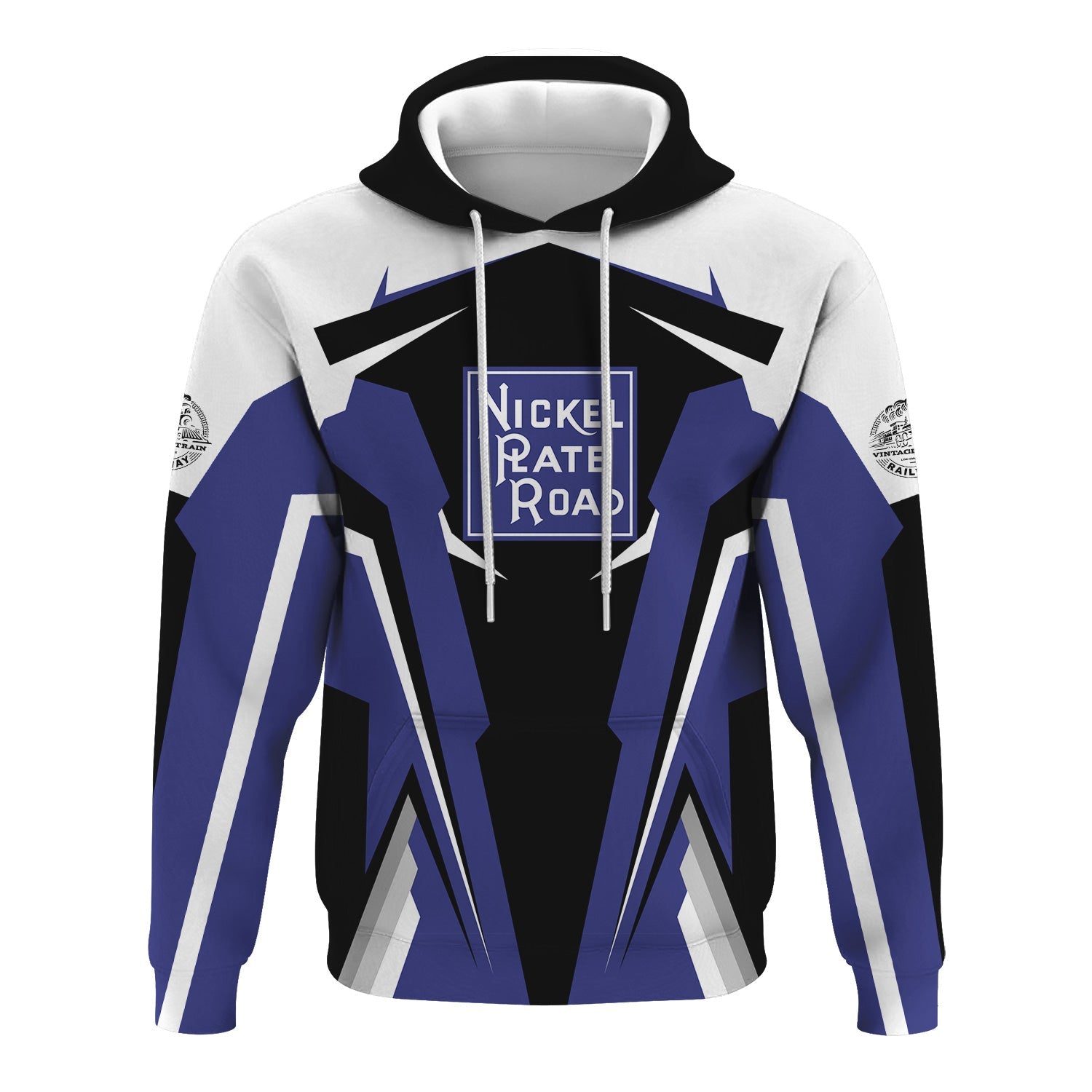 Railspirit Personalized New York, Chicago and St. Louis Railroad Hoodie Strong Line Style Nickel Plate Road Train Hoodie Gift Idea For Train Lover