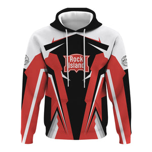 Railspirit Personalized Chicago, Rock Island and Pacific Railroad Hoodie Strong Line Style Rock Island Railroad Train Hoodie Gift Idea For Train Lover