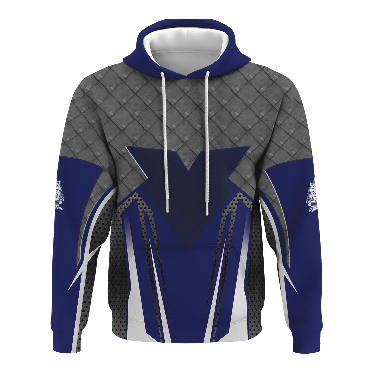 Railspirit Personalized B&O Great States Railroad Hoodie Rugged Steel Vibes Train Zip Up Hoodie All Over Print