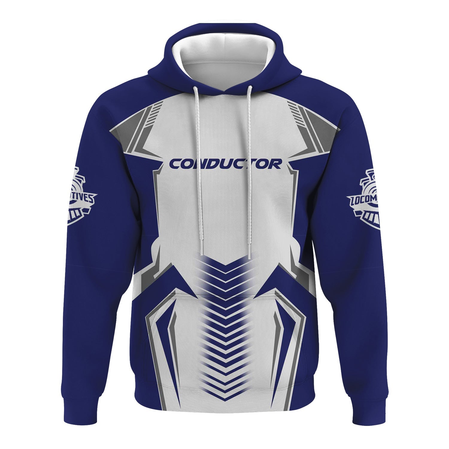 Railspirit Personalized B&O Great States Railroad Hoodie Standout Style with Custom Position Train Zip Up Hoodie