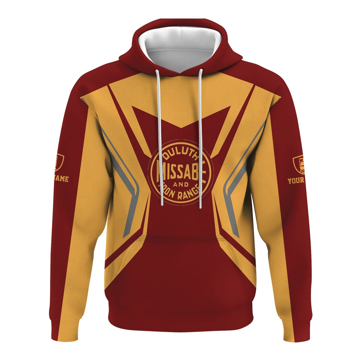 Railspirit Personalized Duluth, Missabe, & Iron Range Railroad Hoodie Unique Style with Custom Job Train Zip Up Hoodie