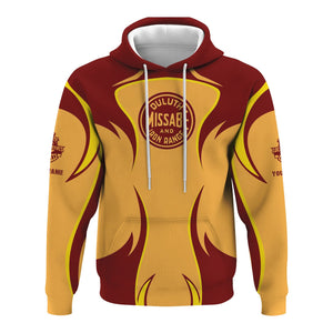 Railspirit Personalized Duluth, Missabe, & Iron Range Railroad Hoodie Distinctive Flame Style Zip Up Hoodie For Steam Engine Addict