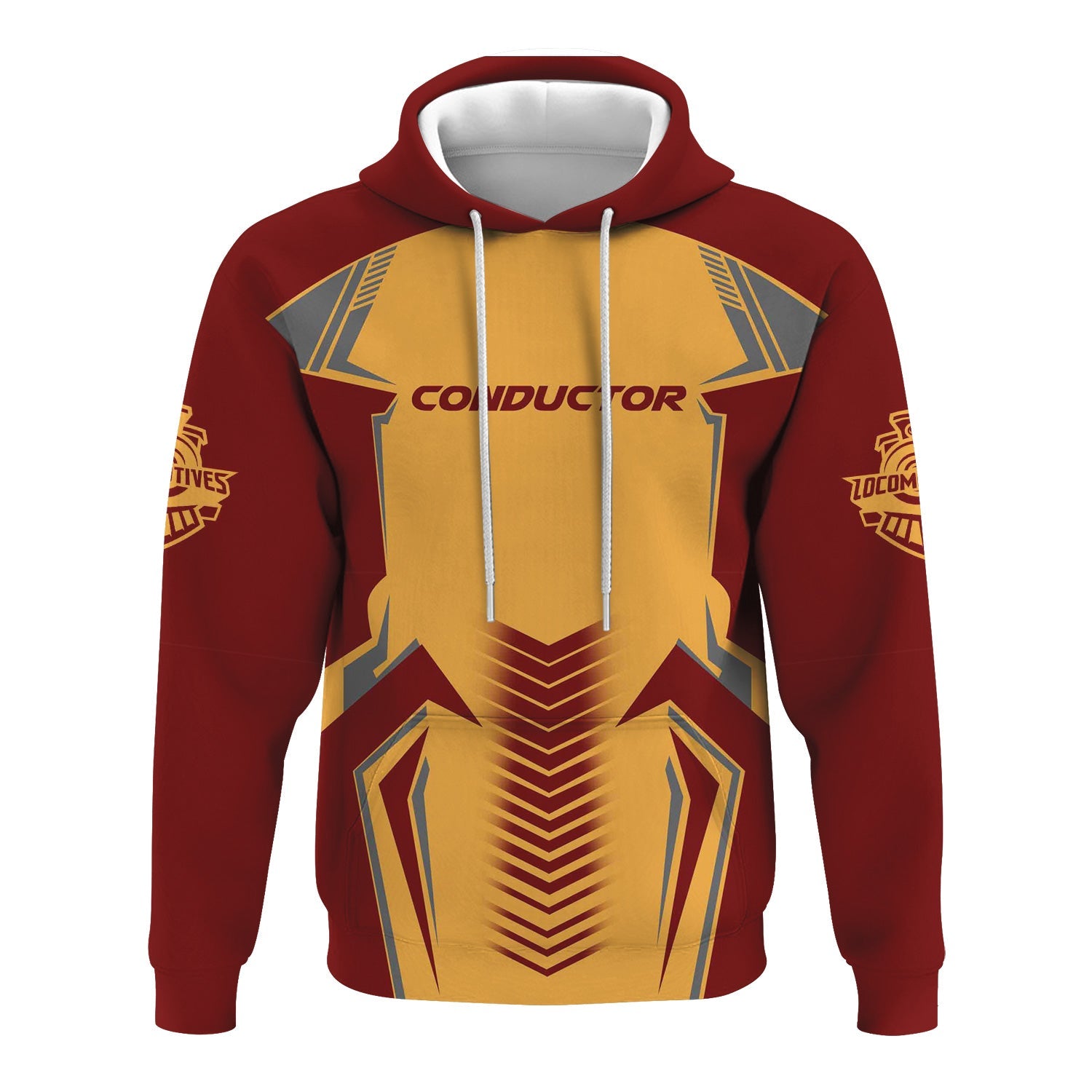 Railspirit Personalized Duluth, Missabe, & Iron Range Railroad Hoodie Standout Style with Custom Position Train Zip Up Hoodie