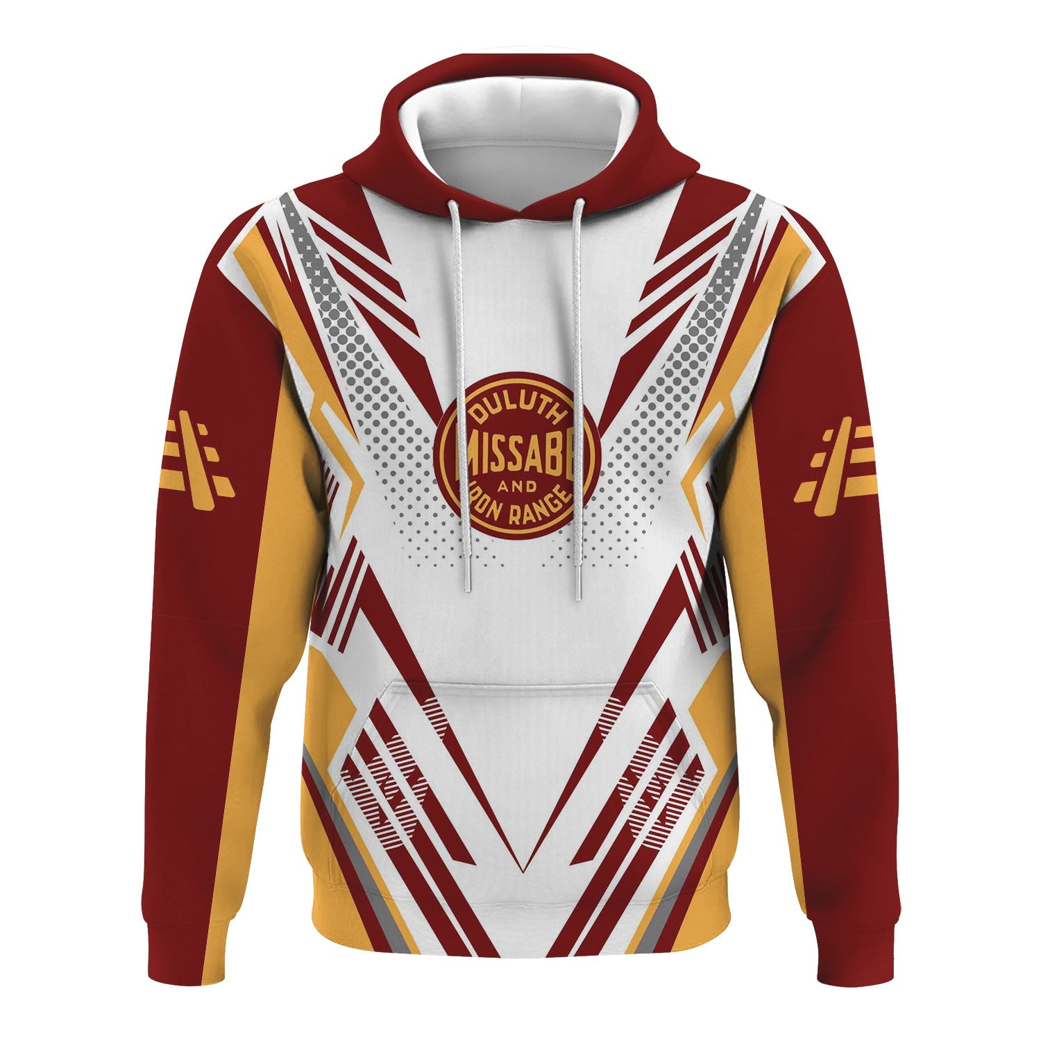 Railspirit Personalized Duluth, Missabe, & Iron Range Railroad Hoodie Railroad Tribute Design Train Zip Up Hoodie for Train Lovers