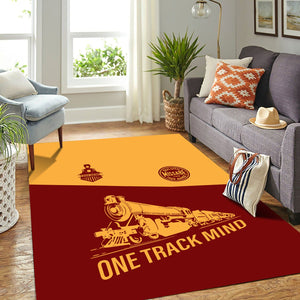 Railspirit Personalized Duluth, Missabe, & Iron Range Railroad Area Rug One Track Mind Train Rug Gift Idea For Train Lover