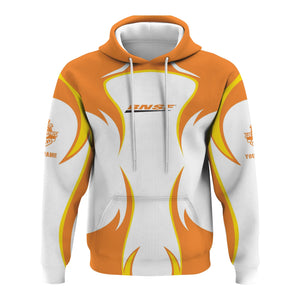 Railspirit Personalized BNSF Railway Hoodie Distinctive Flame Style Zip Up Hoodie For Steam Engine Addict