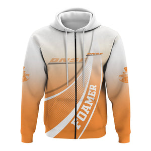 Railspirit Personalized BNSF Railway Hoodie Railway-Themed Style Zip Up Hoodie Gift Idea For Trainspotter