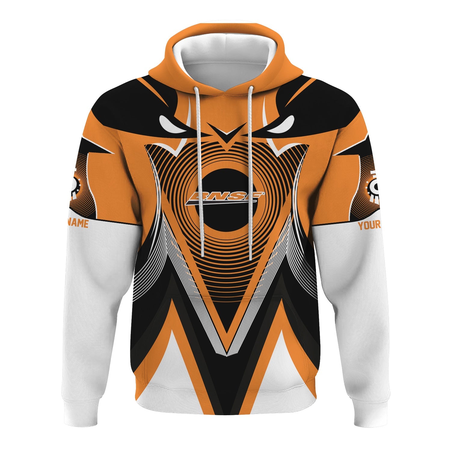 Railspirit Personalized BNSF Railway Hoodie Vibrant Graphic Pattern Zip Up Hoodie For Train Enthusiasts