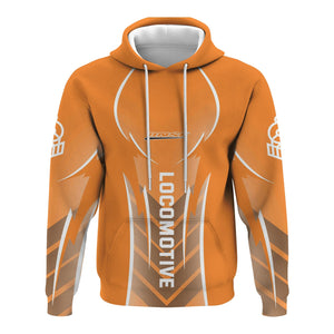 Railspirit Personalized BNSF Railway Hoodie Striking Line Style Train Zip Up Hoodie For Locomotive Lovers