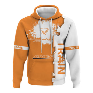Railspirit Personalized BNSF Railway Hoodie Engine Heartbeat and Track Love Style Zip Up Hoodie Gift Idea For Train Lovers