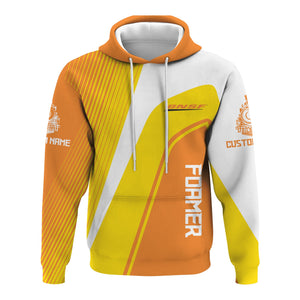 Railspirit Personalized BNSF Railway Hoodie Vibrant Striking Style Zip Up Hoodie For Rail Enthusiasts