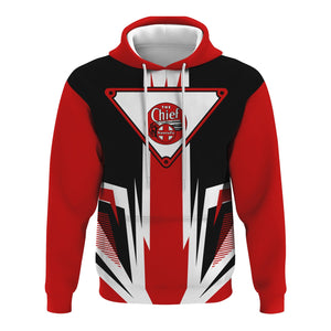 Railspirit The Chief Santa Fe Railroad Hoodie Bold Graphic Style All Over Printed Zip Up Hoodie