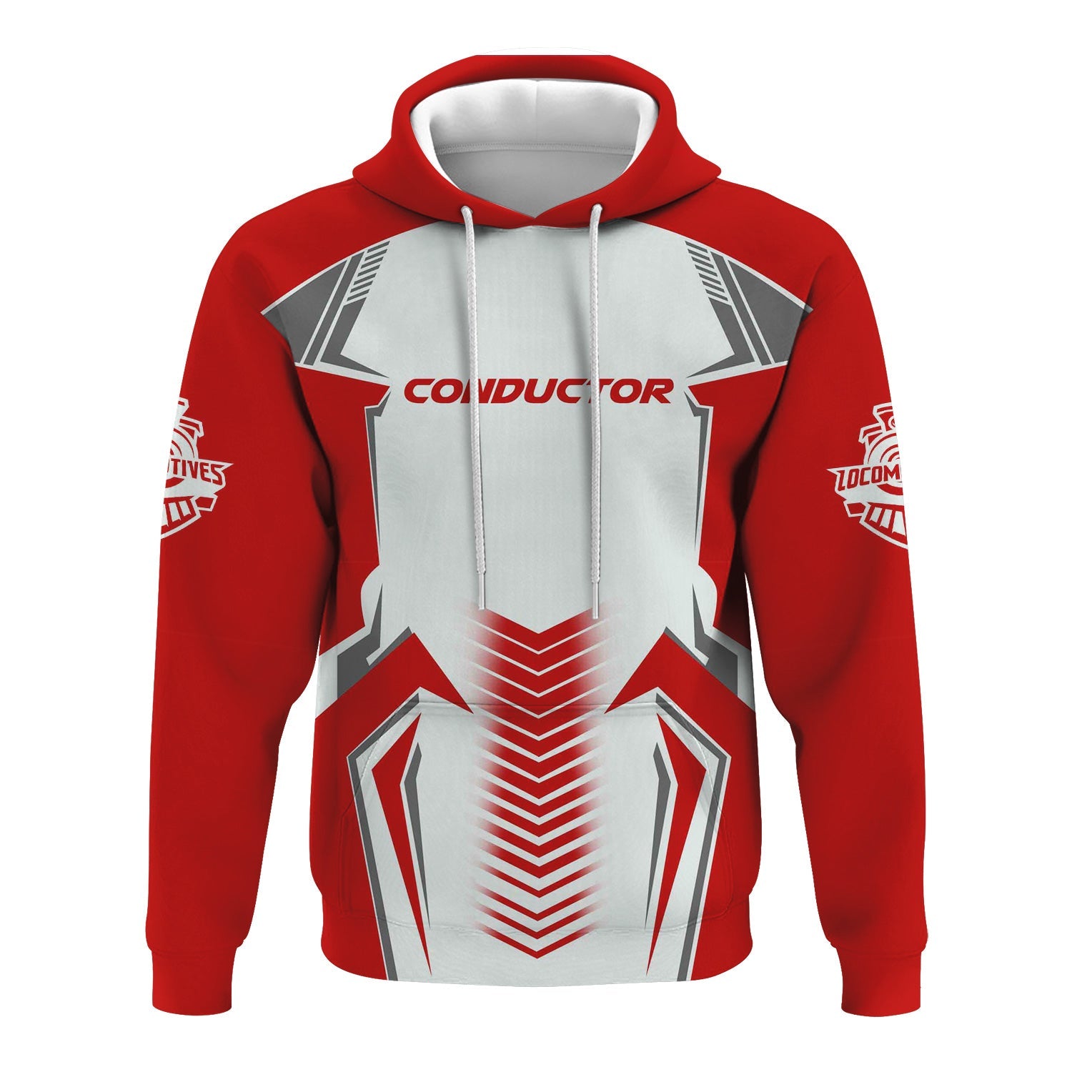 Railspirit Personalized The Chief Santa Fe Railroad Hoodie Standout Style with Custom Position Train Zip Up Hoodie