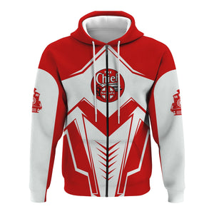 Railspirit Personalized The Chief Santa Fe Railroad Hoodie Railway Trainspotter Style Zip Up Hoodie Gift Idea For Foamers