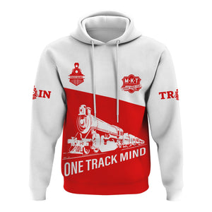 Railspirit Custom Name Katy Railroad Hoodie One Track Mind Printed Zip Hoodie