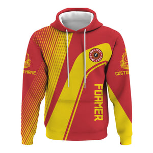 Railspirit Personalized Pacific Electric Railroad Hoodie Vibrant Striking Style Zip Up Hoodie For Rail Enthusiasts