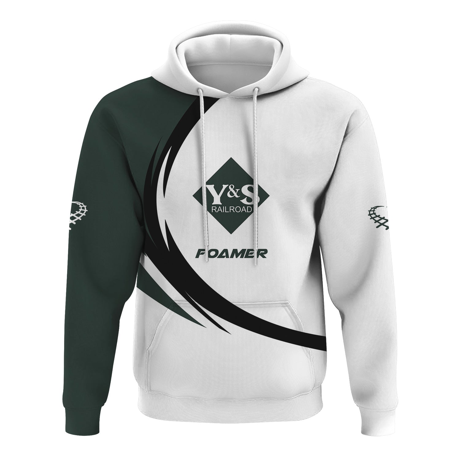 Railspirit Personalized Youngstown & Southern Railroad Hoodie Unique Graphic Style Zip Up Hoodie For Train Enthusiasts