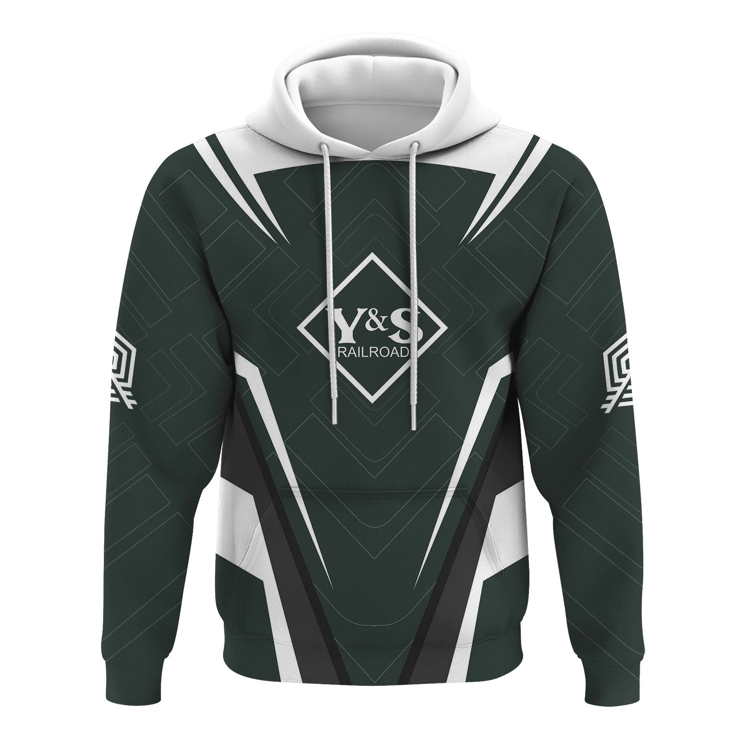 Railspirit Personalized Youngstown & Southern Railroad Hoodie Railway Inspired Apparel Train Zip Up Hoodie For Train Lovers