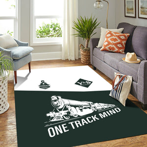 Railspirit Personalized Youngstown & Southern Railroad Area Rug One Track Mind Train Rug Gift Idea For Train Lover