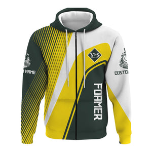 Railspirit Personalized Youngstown & Southern Railroad Hoodie Vibrant Striking Style Zip Up Hoodie For Rail Enthusiasts