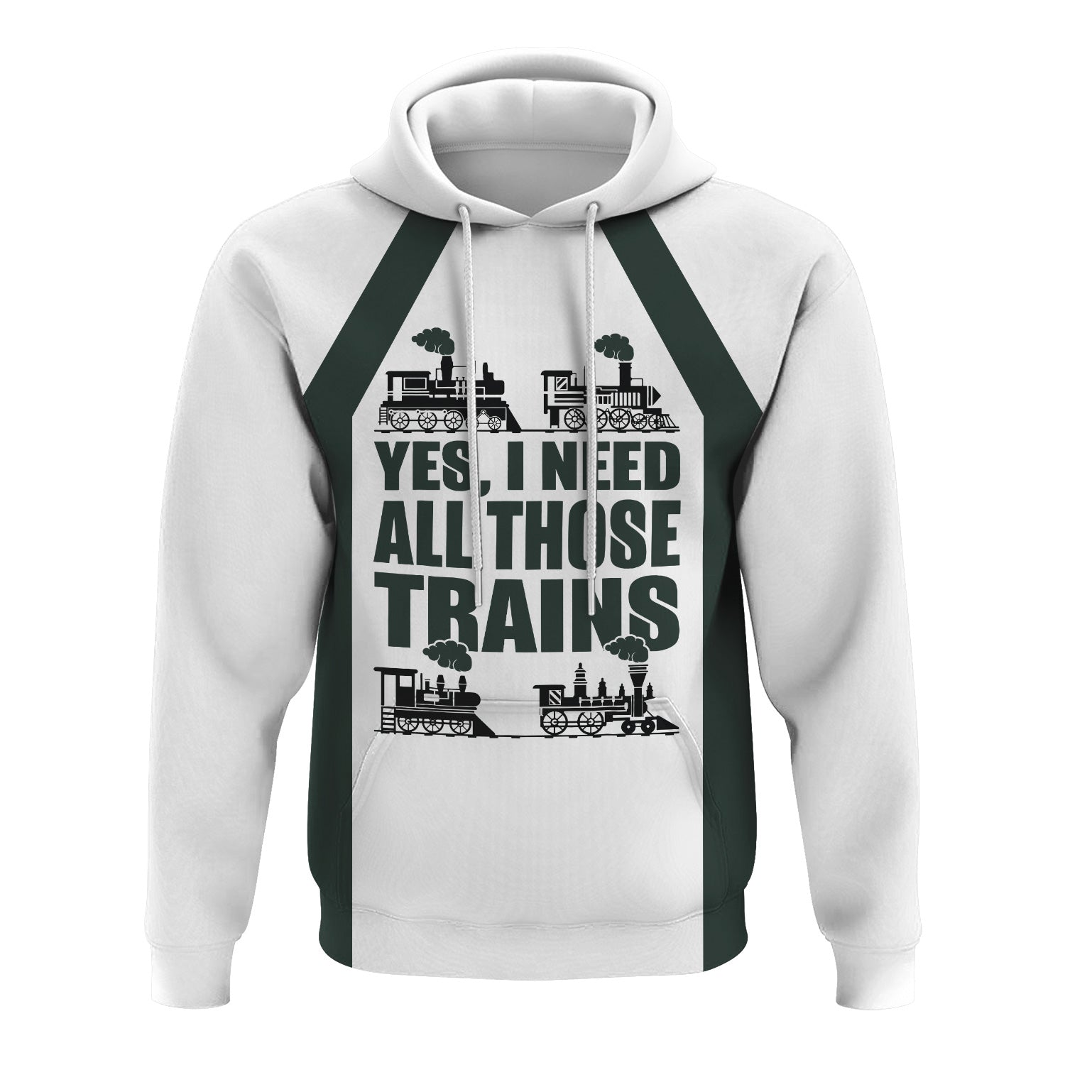 Railspirit Custom Name Youngstown & Southern Railroad Hoodie Yes I Need All Those Train Printed Zip Hoodie