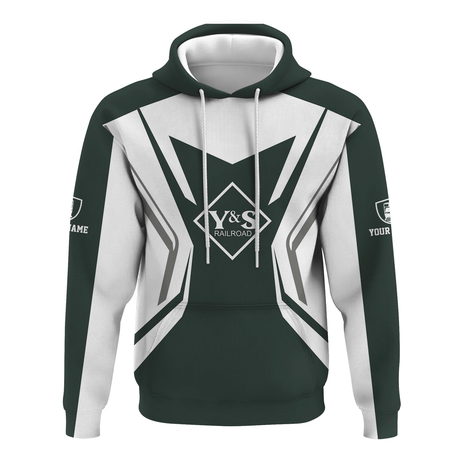 Railspirit Personalized Youngstown & Southern Railroad Hoodie Unique Style with Custom Job Train Zip Up Hoodie