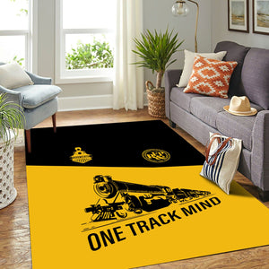Railspirit Personalized Richmond, Fredericksburg And Potomac Railroad Area Rug One Track Mind Train Rug Gift Idea For Train Lover