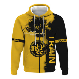 Railspirit Personalized Richmond, Fredericksburg And Potomac Railroad Hoodie Engine Heartbeat and Track Love Style Zip Up Hoodie